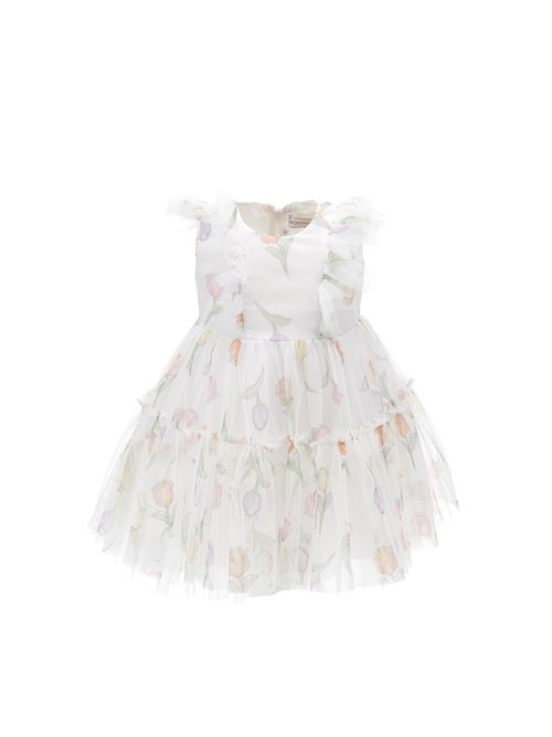 Abito, bambina, in tulle con tulipani. MONNALISA | 31A903 16600099